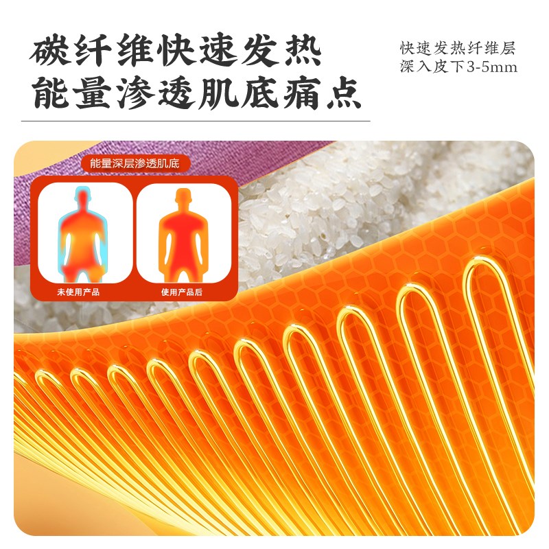 海盐热敷包电加热粗盐热敷理疗袋家用加长绑带魔术贴盐袋