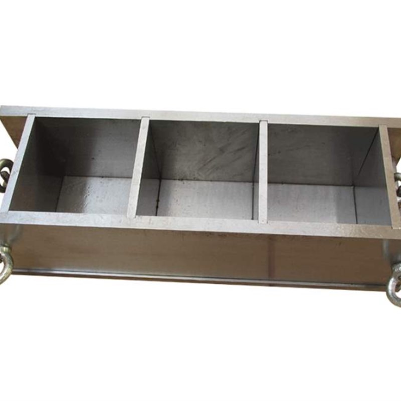 70.7三联砂浆试模铸铁加厚钢制磨光铸造全钢试件成型模具