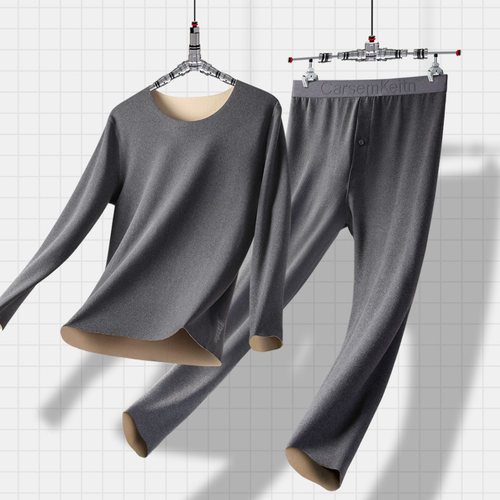 ck男士保暖内衣套装秋衣秋裤德绒