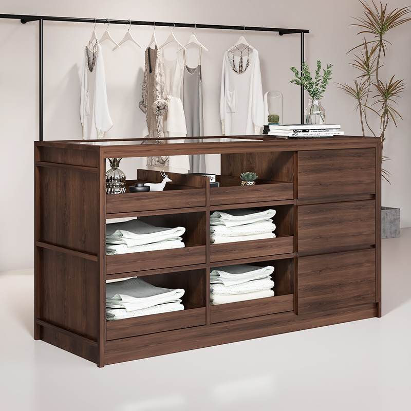 服装店中岛流水台展示柜