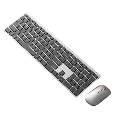 Thin film Bluetooth wireless keyboard and mouse set, desktop