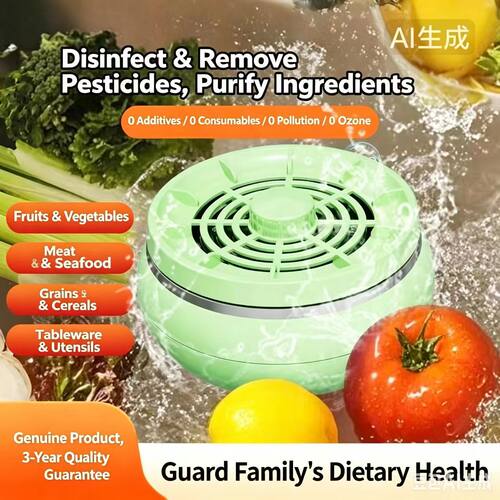 Fully automatic fruit and vegetable cleaning machine, vegeta