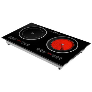 Embedded induction cooker dual stove dual head electric cera