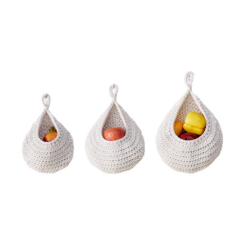 Hemp rope hanging wall water droplet bird's nest net bag, ha