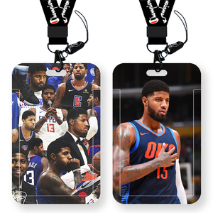 学生卡套饭卡校园卡校牌公交卡挂脖带挂绳硬壳NBA球星保罗乔治