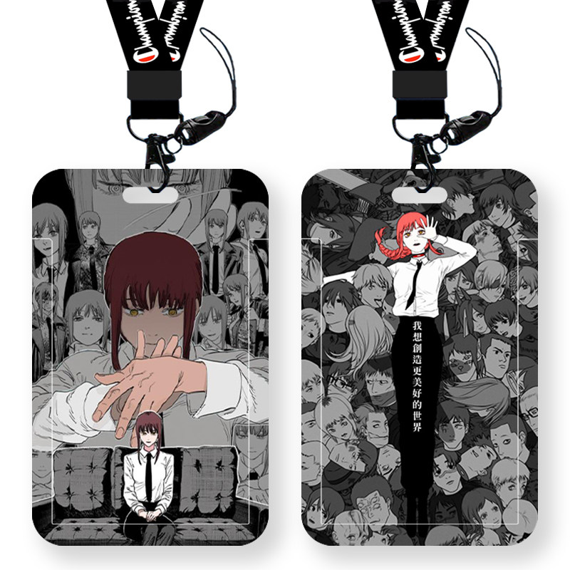 电锯人玛奇玛学生校园卡套滑盖工作证件套硬塑料门禁卡水卡厂牌套,文具电教/文化用品/商务用品,卡套/证件套,淘宝优惠券,粉丝福利购,淘宝优惠卷