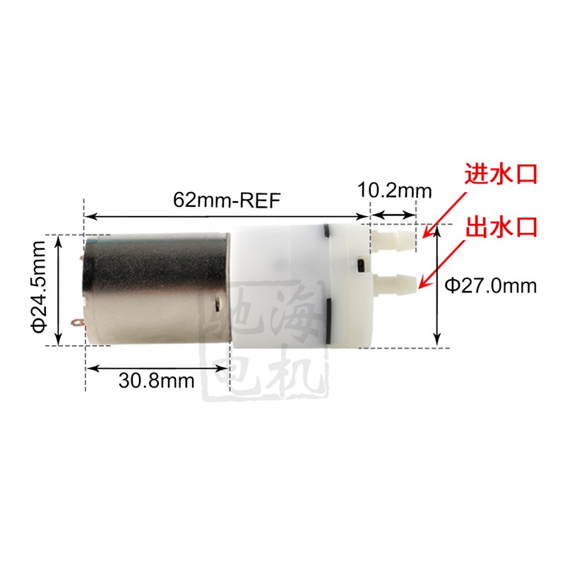 厂家直销 碳刷气液两用370迷你小水泵茶具隔膜自吸抽水机6V 12V