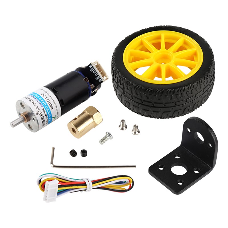 工厂直销GM25黑皮370强磁直流齿轮减速电机顽皮龙智能攀爬车马达