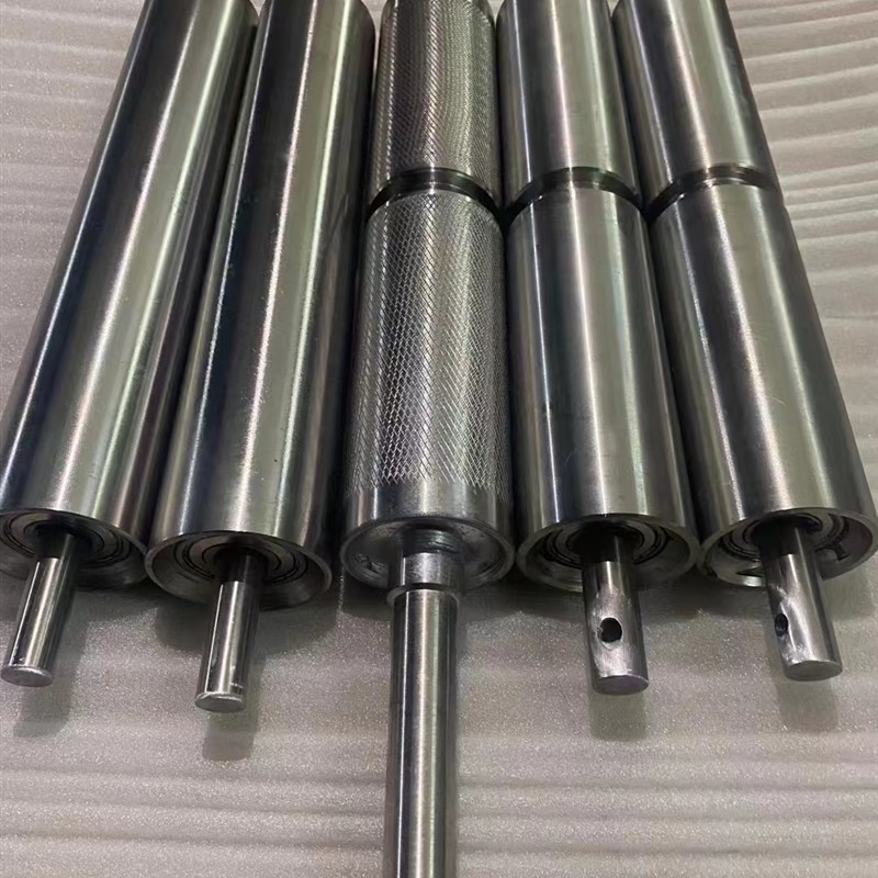 源头流水线滚筒托辊滚筒无动力传送带滚轮镀锌不锈钢滚筒轮