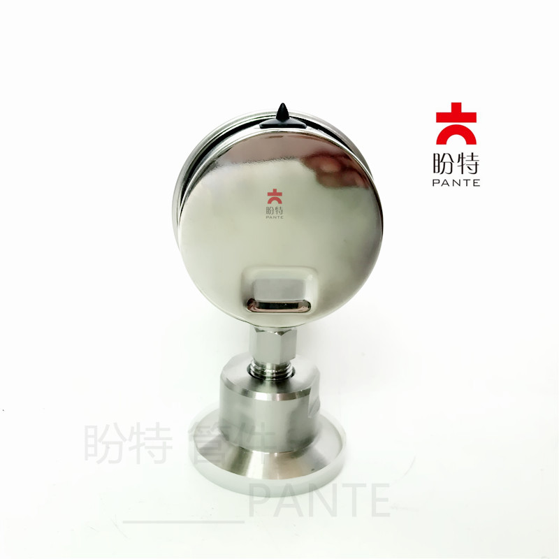 盼特304卫生级不锈钢快装式隔膜压力表卡盘卡箍60表盘100大盘新款