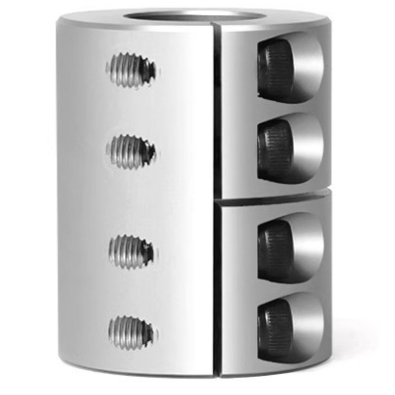 刚性联轴器步进伺服滚珠丝杠电机铝合金夹壳连轴器套雕刻机带键槽