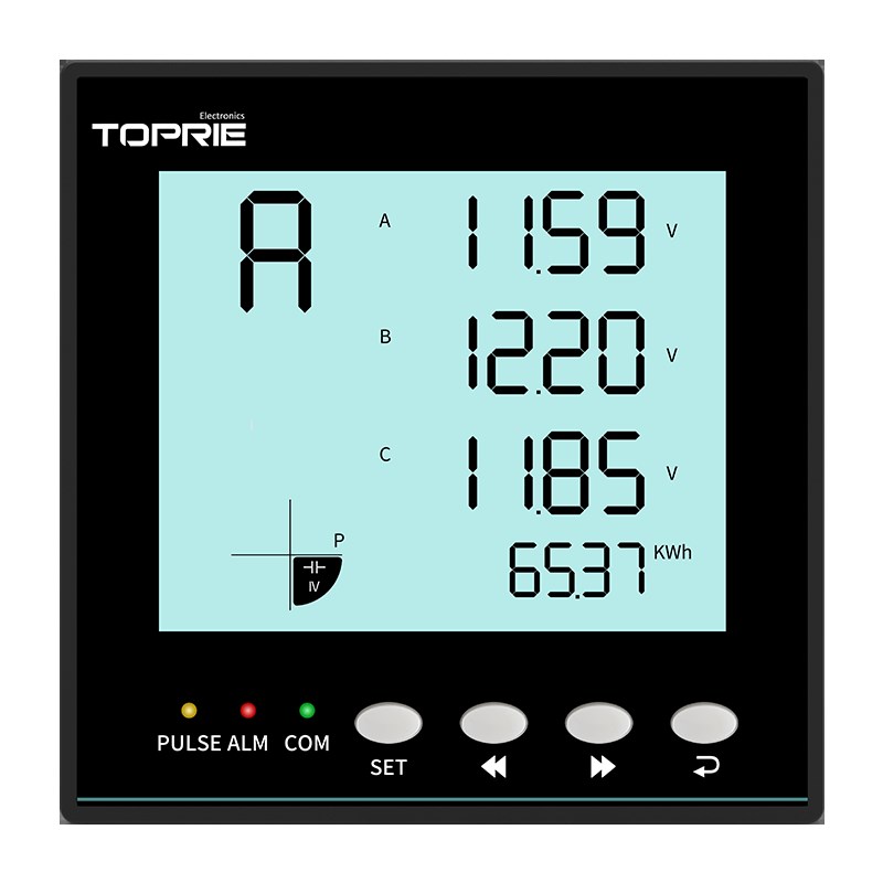 工业智能电表4Gj三相四线无线多y功能功率电流压谐波电力仪表TP61