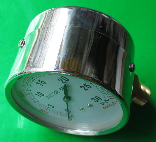 PRESSURE GAUGE 0-30KPA 0-3000MMH2O YE-75 膜盒压力表 75-80mm