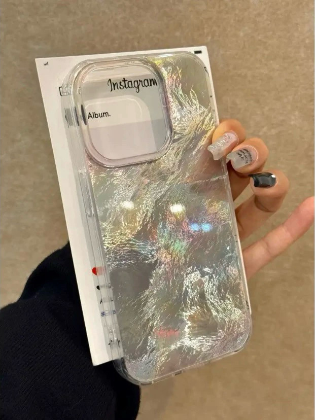 高级感少女粉晕染锡纸纹适用iPhone17手机壳苹果16promax防摔15/14/13/12小众,3C数码配件,手机保护套/壳,淘宝优惠券,粉丝福利购,淘宝优惠卷