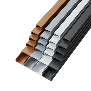 pvc白色卡线槽明装塑料墙面走线布线明线自粘遮挡条光纤线压线槽