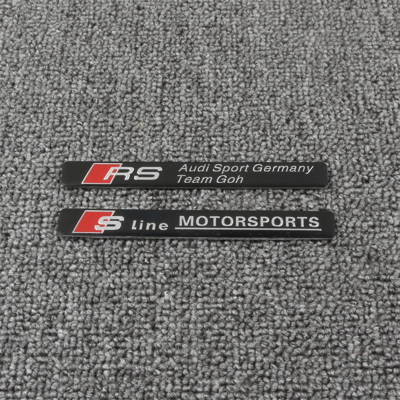 适用于奥迪改装饰Sline侧标A3/A4L/A6L/Q3/Q5L/Q7/Q2L车贴RS车标