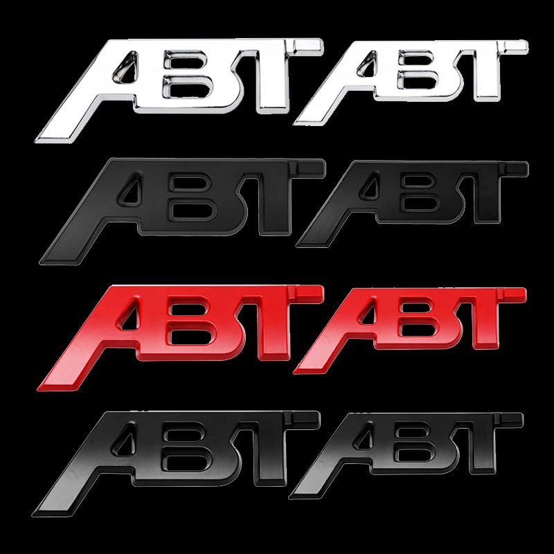 大众奥迪改装ABT车标A3 A4L A5 A6 A7 Q2 Q3车贴装饰贴中网标尾标