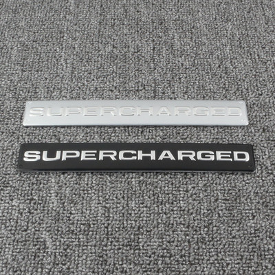 适用于车标揽胜发现神行者极光改装SUPERCHARGED增压标志车贴