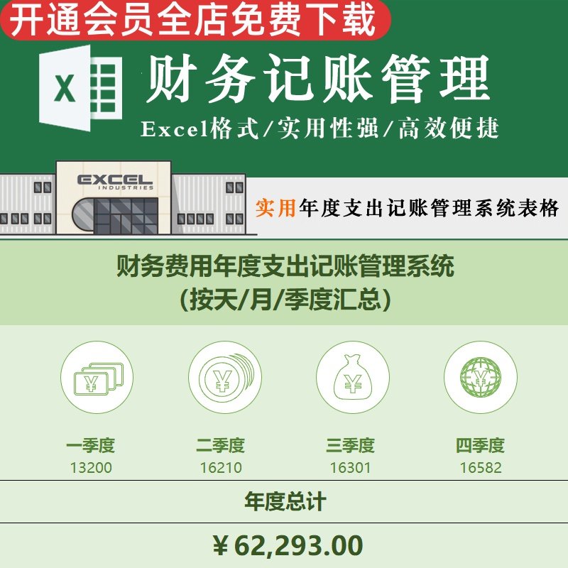 财务项目表格高效模板管理系统