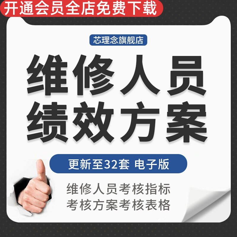 机械制造厂公司车间设备维护人员机修工绩效考核方案指标细则表格机械公司绩效考核设备部绩效考评办法考核表