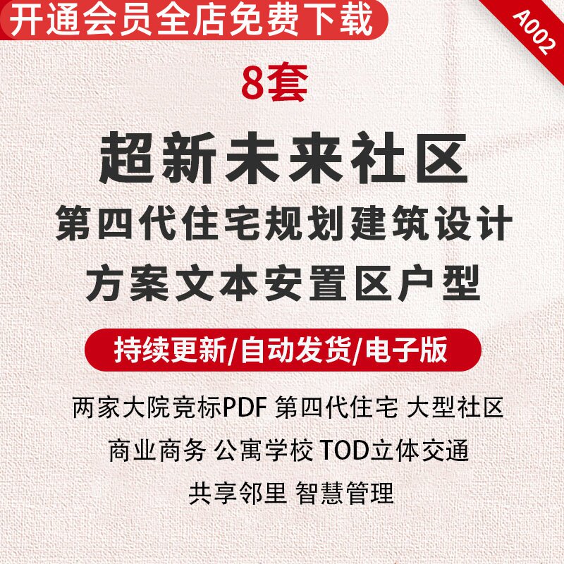 超新未来社区第四代住宅商业办公TOD综合体建筑方案投标素材文本大院竞标第四代住宅大型社区共享智慧邻里