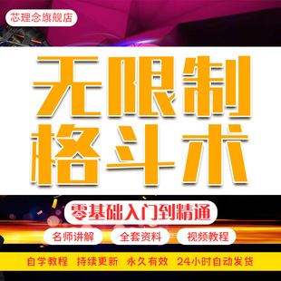 无限制格斗术健身防身防狼术 疯狗拳 疯狗流 实战视频教学课程