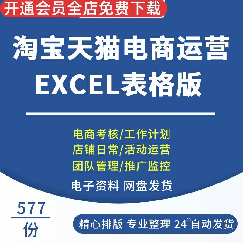 电商运营直通车推广活动策划客服绩效考核工作计划表格excel模板