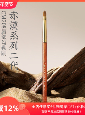 朗颜化妆刷赤漠二代CM208唇部勾勒口红刷扁唇线笔晕染化妆师专用