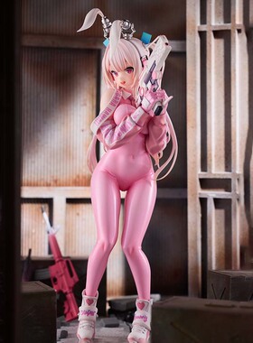 优质版Superbunny粉色美少女手办超级兔子动漫二次元雕像潮玩摆件
