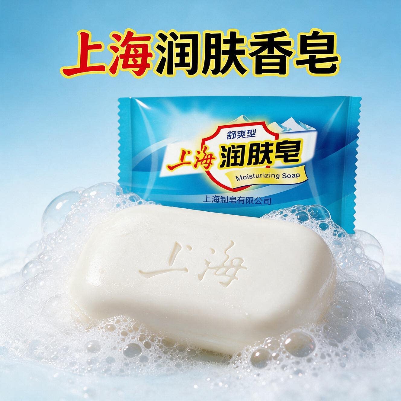 上海润肤皂85g洗手洗脸洗澡香皂