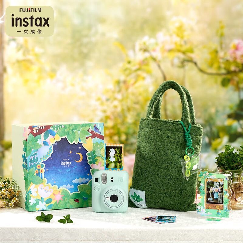 【国行正品】富士拍立得mini12花花限定礼盒一次性成像相机mini12