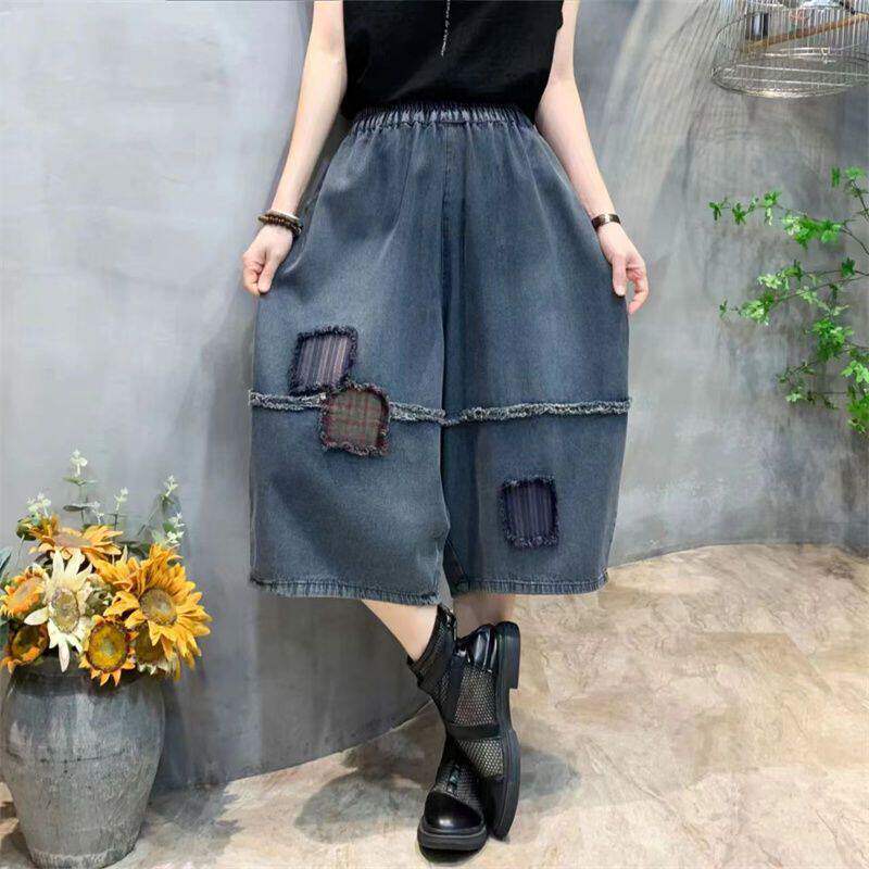 做旧女哈伦裤女新款夏季