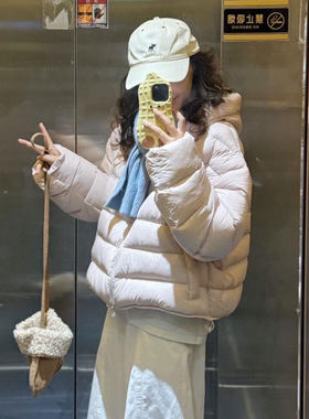 高充绒量绝美漂亮泡芙排骨羽绒服外套女2026秋冬新款白鸭绒短上衣