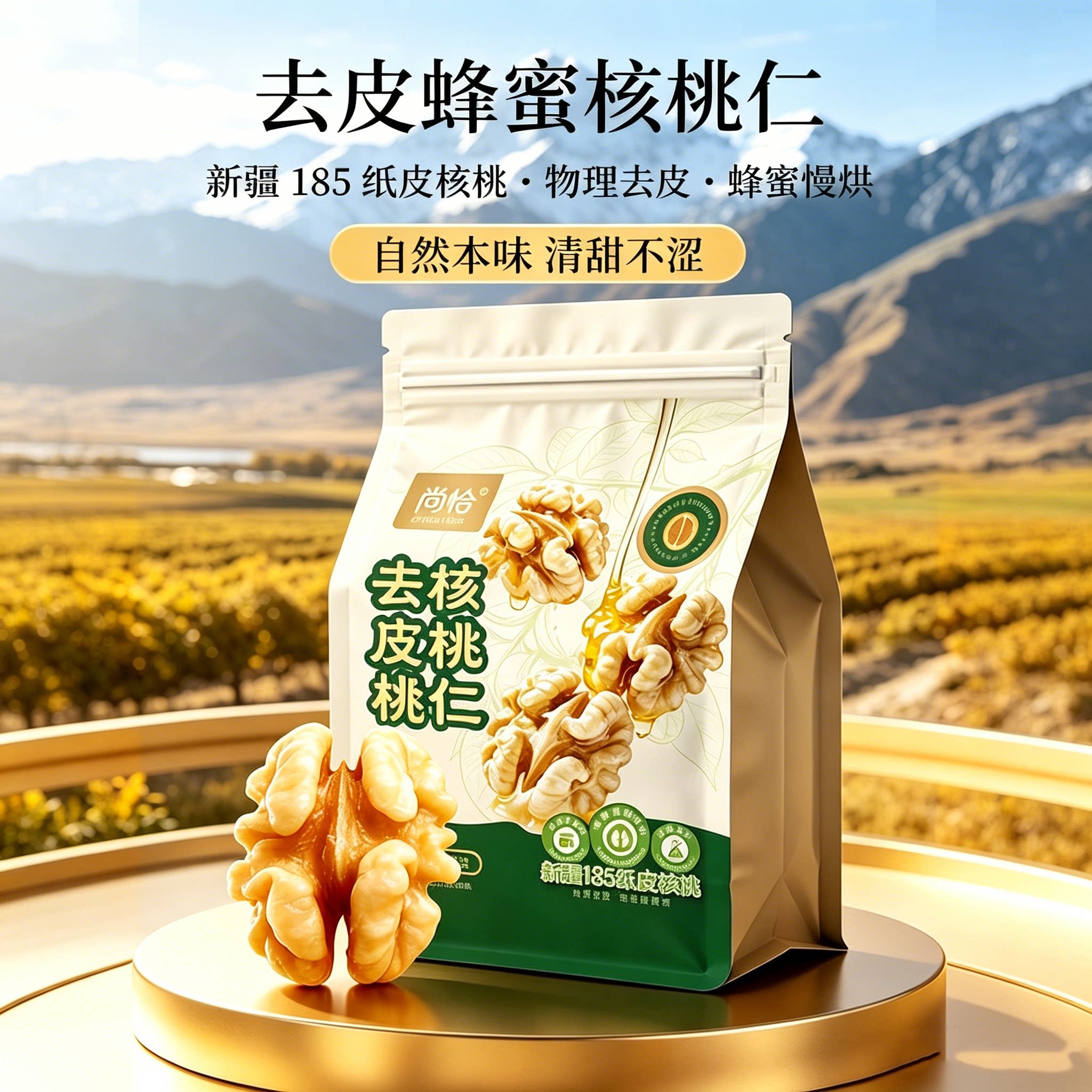 蜂蜜去皮核桃仁熟独立小包图片