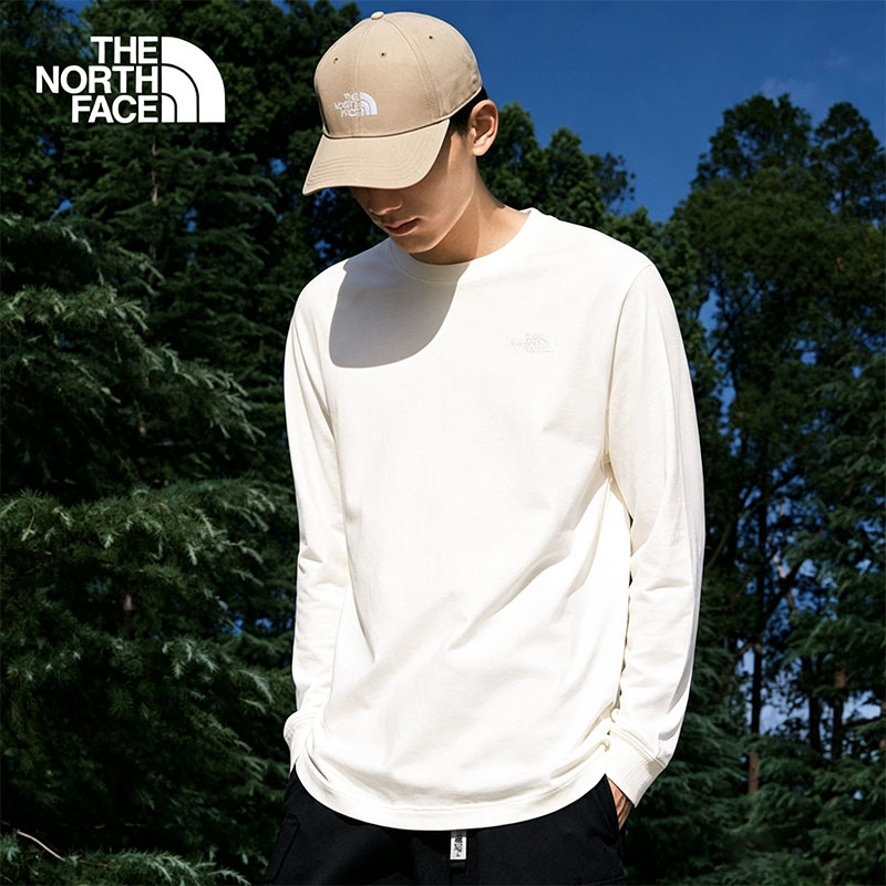 TheNorthFace北面长袖T恤男秋冬户外运动舒适透气纯棉打底衫8GU6图片