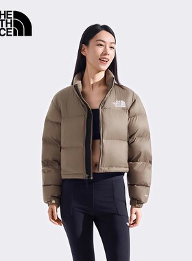 TheNorthFace北面ICON短款羽绒服女秋冬防泼水潮牌鹅绒外套5GGE