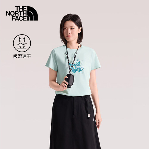 北面女速干透气短袖T恤