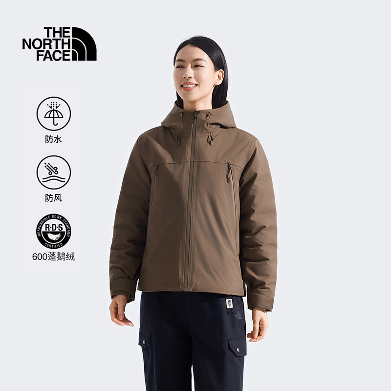 TheNorthFace北面羽绒服女2025秋冬户外保暖防水棉羽混合外套8FJY