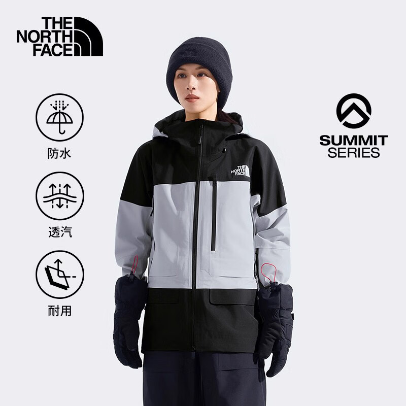 TheNorthFace北面SUMMIT巅峰冲锋衣女秋冬户外防风防水滑雪服8C9Y