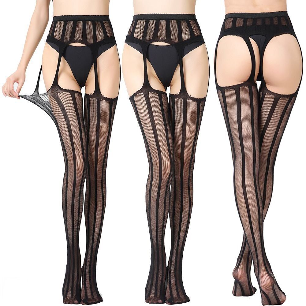 包邮吊带丝袜镂空一体式丝袜子性感蕾丝连裤美腿丝袜吊带网袜