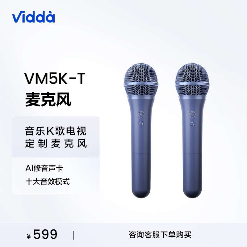 海信Vidda VM5K-T AI美声无线K歌电视K歌麦克风话筒-封面