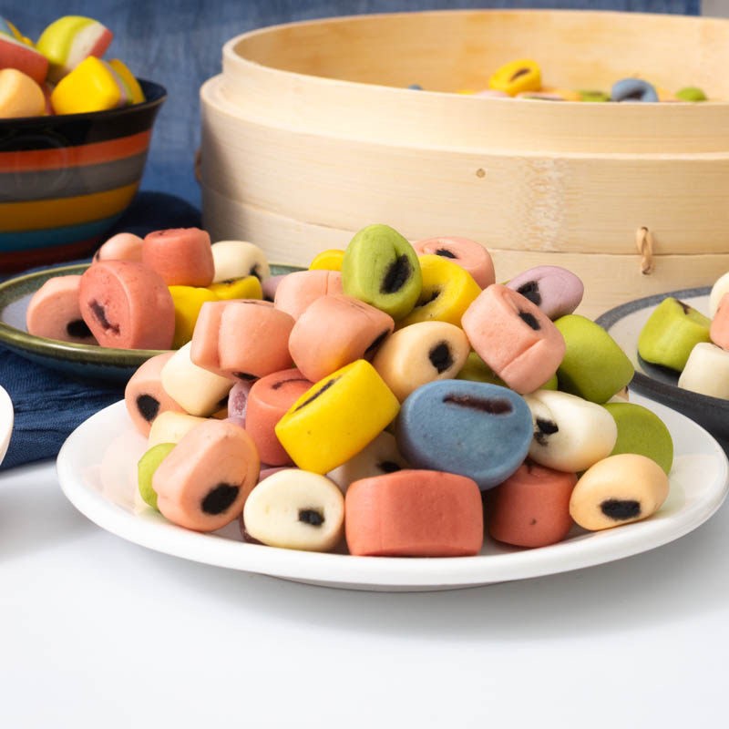 贝优贝比果蔬七彩小馒头儿童速冻食品纯手工早餐速食半成品