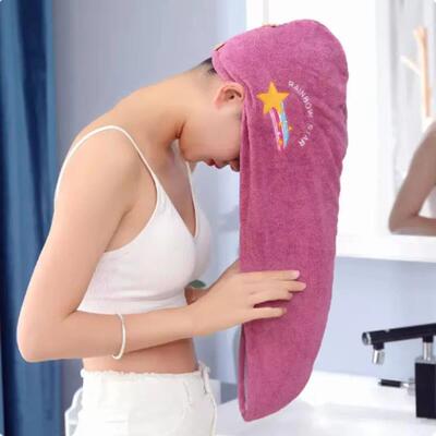1pc Quickly Dry Hair Hat Super Absorbent Soft Bathroom Women