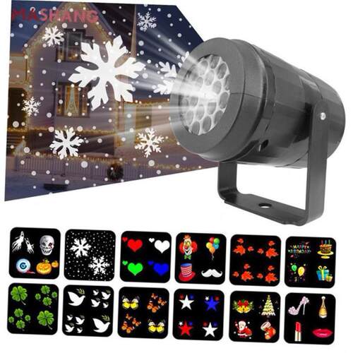 Christmas Party Lights Snowflake Laser Projector Led Stage L