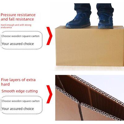 5 pack moving cardboard boxes large size plus thick packing