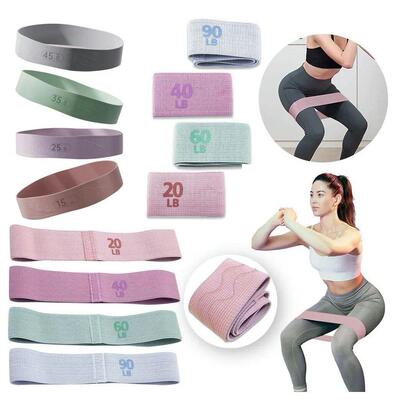 Elastic Resistance Booty Workout Bands Anti-Slip Squat Expan