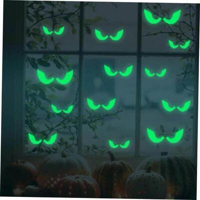 36Pcs Halloween Luminous Wall Decals Glowing in The Dark Ey