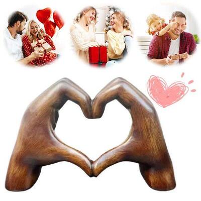 Heart Hands Ornament Resin Love Sign Heart Shape Gesture