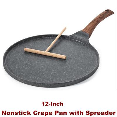Nonstick Crepe Pan Pancake Flat Skillet Tawa Griddle