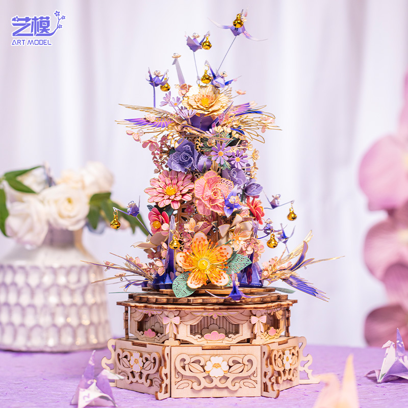 艺模醉花间3D立体拼图金